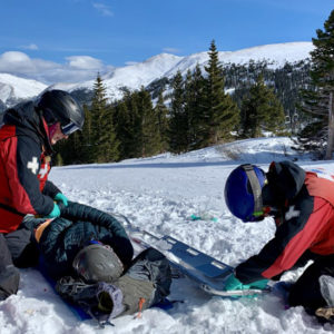 wilderness medicine in a snow rescue